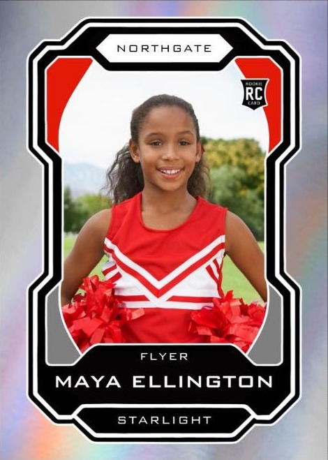 Cheer trading card example